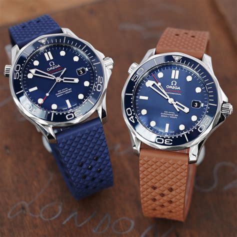 omega seamaster 300 straps|omega seamaster 300 silicone strap.